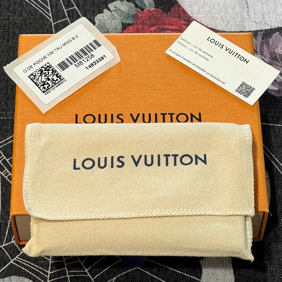 Louis Vuitton Virgil Abloh Taurillon Illusion Pocket Organizer Bleu Rose Wallet - Picture 16 of 16